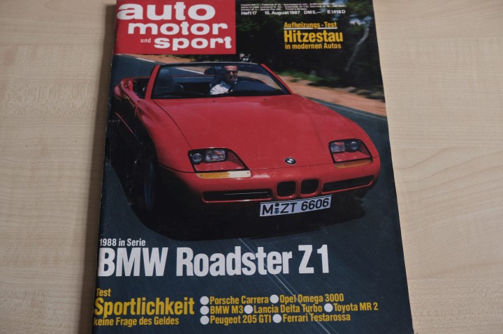 Deckblatt Auto Motor und Sport (17/1987)